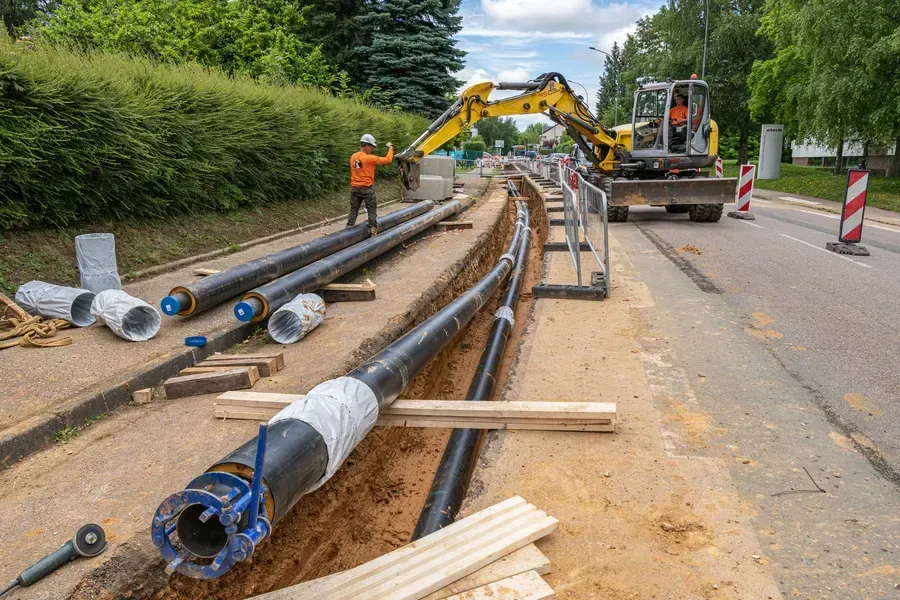chantier assainissement